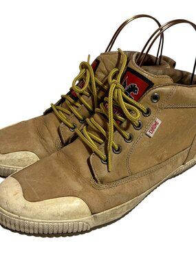 Chrome Industries Storm 415 Work boot sand brown leather US womens 8 lace up